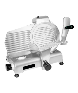 Rebanadora Rhino SLI‑250 de 250 mm en ambiente cárnico