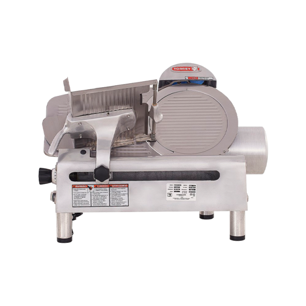 Rebanadora Torrey RMS-330 con cuchilla de 330mm en ambiente cárnico