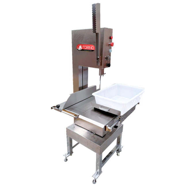 cortadora Torino 2 HP acero inoxidable para carne y hueso