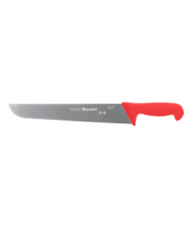 Cuchillo carnicero Starrett rojo de 14 pulgadas para corte profesional de carne
